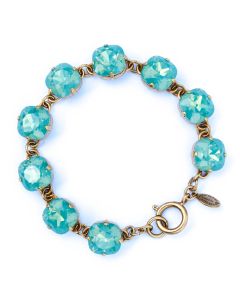 Catherine Popesco Large Stone Crystal Bracelet - Pacific Opal and Gold