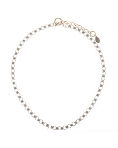 Catherine Popesco Petite Stone Diamond Crystal Tennis Necklace