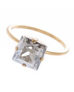 Catherine Popesco Ring - Shade Princess Cut 8mm Square Crystal