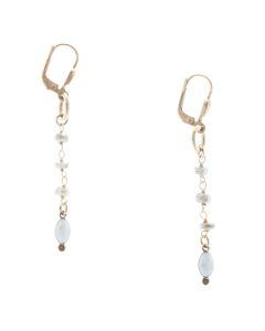 Catherine Popesco Semi Precious Stone & Enamel Drop Earrings