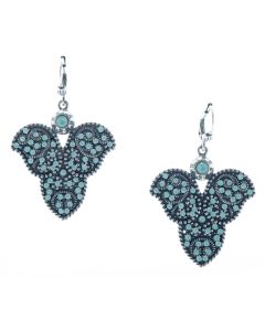 Catherine Popesco Crystal Filigree Leaf Earrings - Assorted Colors