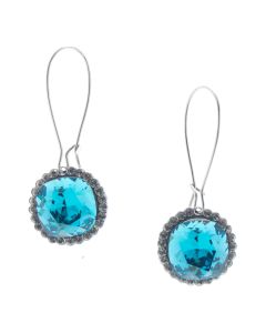 Catherine Popesco Playa Dust Crystal Border Earrings - Assorted Colors