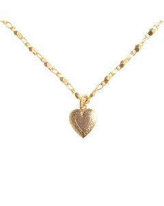 Catherine Popesco Small Heart Locket Pendant Gold Necklace