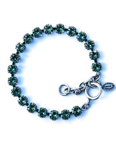 Catherine Popesco Small Stone Crystal Bracelet - Marine and Silver