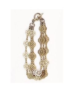 Catherine Popesco Gold Triple Chain Bracelet