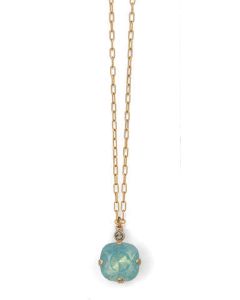 Catherine Popesco Large Stone Crystal Necklace  - Pacific Opal and Silver