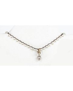 Catherine Popesco White Beaded Pearl Necklace