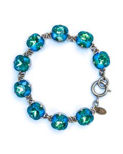 Catherine Popesco Large Stone Crystal Bracelet - Mermaid and Gold