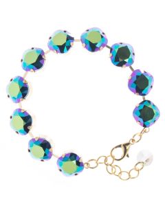 Lisa Marie Jewelry 12mm Swarovski Crystal Bracelet - Scarabaeus Green