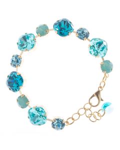 Lisa Marie Jewelry Swarovski Crystal Bracelet - Aqua Combo
