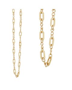 Catherine Popesco Gold Oval Chain Link Necklace - Long or Short
