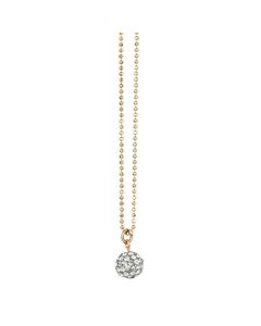 Catherine Popesco Small Pave Globe Crystal Pendant Necklace
