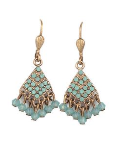 Catherine Popesco Pacific Opal and Gold Dangle Earrings