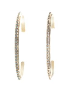 Catherine Popesco Dainty Pacific Opal or Shade Crystal Cuff Bracelet