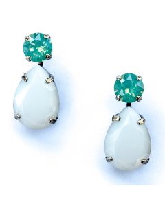 Sorrelli Aegean Sea Teardrop Accent Earring - Pacific Opal