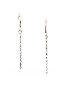 Top Shelf Jewelry Brass Baby Stick Crystal AB Earrings