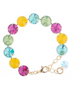 YPMCO 12mm Rivoli Swarovski Crystal Bracelet - Summer Combo