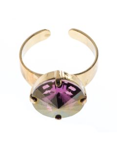 YPMCO 14mm Rivoli Swarovski Crystal Ring - Assorted Colors