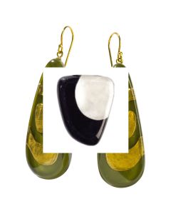ZSISKA Handmade Designer Earrings - Artisan Black & Silver