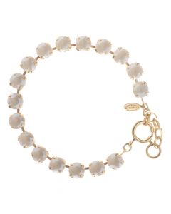 Catherine Popesco 8mm Crystal Tennis Bracelet - Ivory Cream
