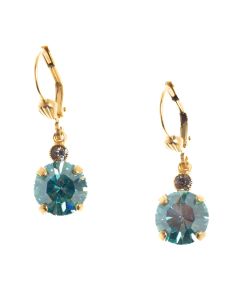Catherine Popesco 8mm Round Small Stone Fountain Crystal Earrings LV-6550BG-FOUN