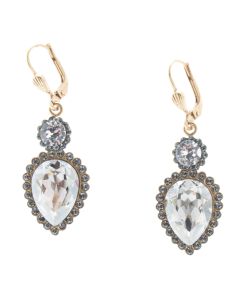 Catherine Popesco Regalia Teardrop Crystal Earrings - Assorted Colors