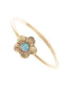 Catherine Popesco Ring - Petite Pacific Opal Crystal Flower