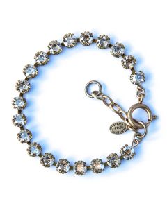 Catherine Popesco Small Stone Crystal Bracelet - Champagne and Gold