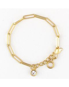 Catherine Popesco Paper Clip Chain Link Gold Bracelet