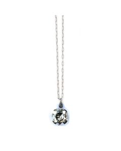 Catherine Popesco Large Stone Crystal Necklace  - Shade and Silver