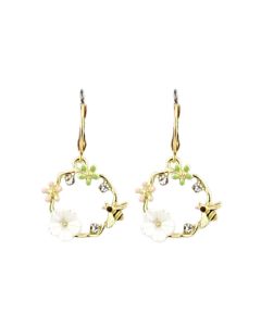 Catherine Popesco Flower and Bee Wreath Earrings