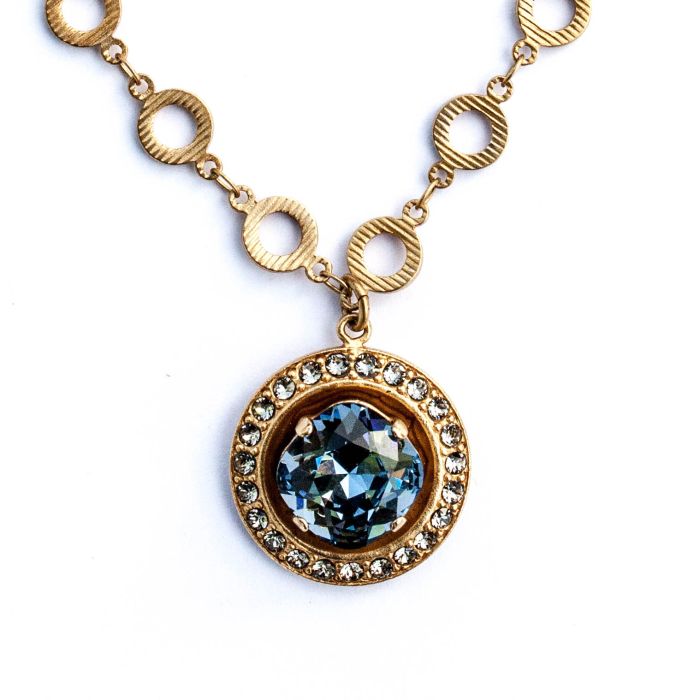 Catherine Popesco Crystal Rhinestone Necklace, Art Deco