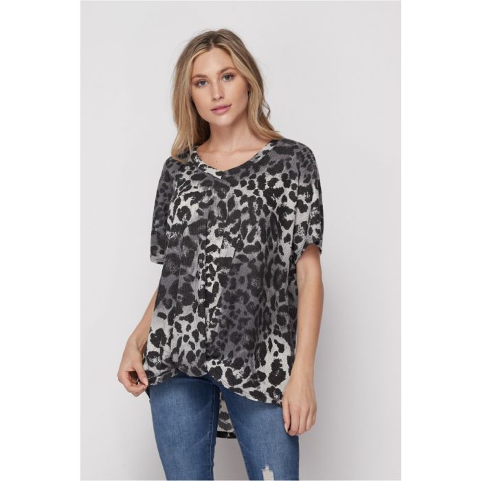Honeyme Clothing USA Paisley Cold Shoulder Ruffle Sleeve Dress