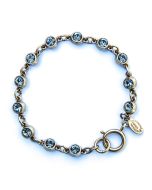 Catherine Popesco Petite Stone Bracelet in Black Diamond and Gold