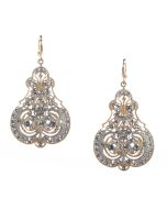 Catherine Popesco Marie French Enamel Contessa Crystal Earrings