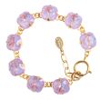 Catherine Popesco 12mm Large Stone Crystal Bracelet - Lilac Shimmer