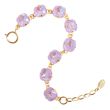 Catherine Popesco 12mm Large Stone Crystal Bracelet - Lilac Shimmer