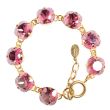 Catherine Popesco 12mm Large Stone Crystal Bracelet - Rose