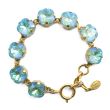 Catherine Popesco 12mm Large Stone Crystal Bracelet - Silky Sage