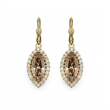 Catherine Popesco Angelica Earrings Crystal Earrings in Gold