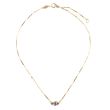 Catherine Popesco Clear Crystal Marquis Pendant Gold Necklace LV-1194G
