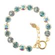 Catherine Popesco Crystal Tennis Bracelet - Fountain Combo LV-1652BG-COM-FOUN
