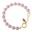 Catherine Popesco Crystal Tennis Bracelet - Lilac Shimmer LV-1652BG-LILAC
