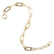 Catherine Popesco Gold Oval Chain Link Bracelet 1808G