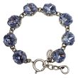 Catherine Popesco Large Stone Crystal Bracelet - Provence Lavender and Silver