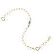 Catherine Popesco Small Rectangle Baguette Clear Crystal Gold Bracelet LV-1816G
