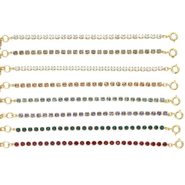 Catherine Popesco New Delicate 6mm Crystal Tennis Bracelet - Assorted Colors