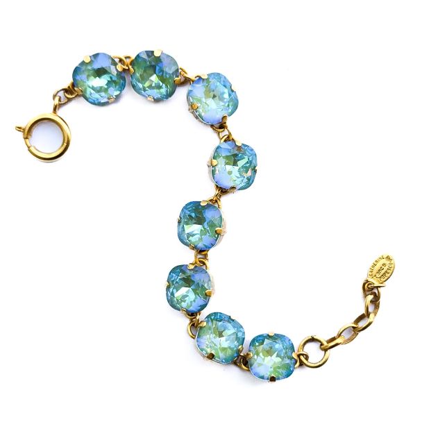 Catherine Popesco 12mm Large Stone Crystal Bracelet - Silky Sage