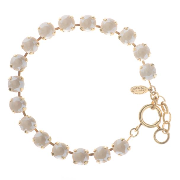Catherine Popesco 8mm Crystal Tennis Bracelet - Ivory Cream