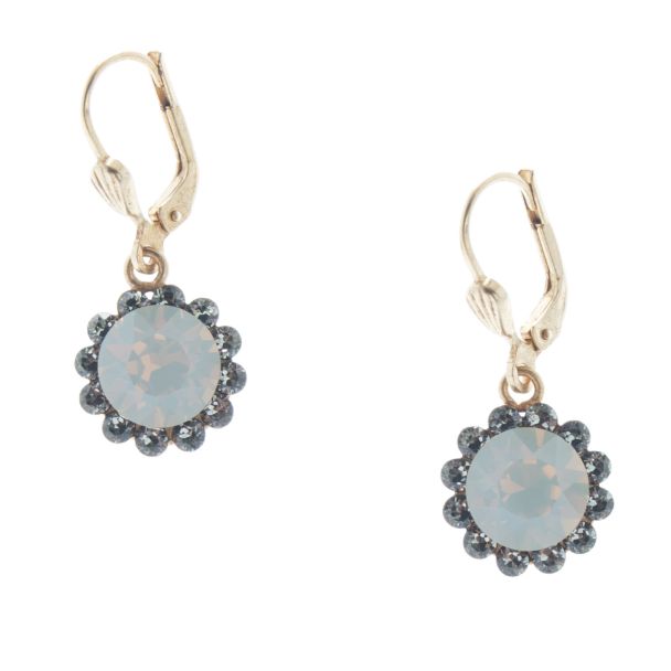 Catherine Popesco Crystal Flower Dangle Earrings - Assorted Colors